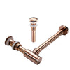 Bath Basin Bottle Trap Drain Set Brass P-Trap with Pop-Up Sink Drain