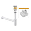 Bath Basin Bottle Trap Drain Set Brass P-Trap with Pop-Up Sink Drain