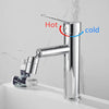 Bathroom Basin Faucet Deck Mounted Stainless Steel Bathroom Faucet