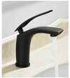 Bathroom Basin Faucet White and Black Solid Brass Sink Mixer Tap