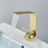 Bathroom Basin Faucets Cold Hot Mixer Crane Tap Waterfall Outlet Tap