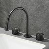 Bathroom Basin Faucets Deck Mounted Double Handle Faucet Basin Mixer
