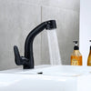 Bathroom Basin Sink Faucet Pull Out Faucet Deck Mount 2 Mode Spout