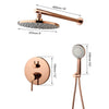 Bathroom Bathtub Shower Set Faucet w/ Mixer Hand Shower & Bathtub Spray