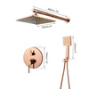 Bathroom Bathtub Shower Set Faucet w/ Mixer Hand Shower & Bathtub Spray