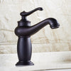 Bathroom Black Basin Faucet Brass Mixer Tap With Ceramic