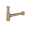 Brass Bathroom Bottle Trap & Pop-Up Sink Drain Set with Filter Stopper