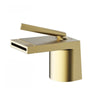Bathroom Brass Basin Faucet Hot Cold Deck Mount Lavatory Sink Mixer Tap