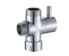 Bathroom Brass Diverter Valve 3 Way Shower Tee Adapter Faucet