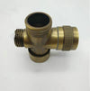 Bathroom Brass Diverter Valve 3 Way Shower Tee Adapter Faucet
