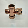 Bathroom Brass Diverter Valve 3 Way Shower Tee Adapter Faucet