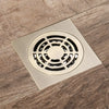 Bathroom Brass Floor Drain Square Antique Bronze Shower Drainage Drain