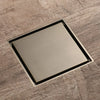 Bathroom Brass Floor Drain Square Antique Bronze Shower Drainage Drain