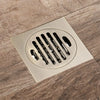 Bathroom Brass Floor Drain Square Antique Bronze Shower Drainage Drain