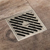 Bathroom Brass Floor Drain Square Antique Bronze Shower Drainage Drain