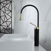 Bathroom Faucet Black Gold Basin Faucet Hot and Cold Sink Brass Faucet