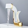 Bathroom Faucet Brass Gold White Bathroom Basin Faucet Sink Tap