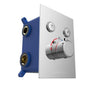 Bathroom Faucet Button Switch Concealed Built-in Thermostat Mixer