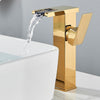 Bathroom LED Basin Sink Faucet Color Change Deck Mount Brass Tap