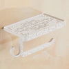 Bathroom Shelf Antique Bronze Carving Paper Rack with Phone Shelf