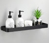 Bathroom Shelf No Drill Shower Storage Rack Black Corner Shelves