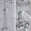 Bathroom Shower Faucet 8 inch Rainfall Shower Head With Hand Shower