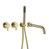 Bathroom Shower Faucet Set With Handshower Diverter Valve Holder