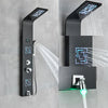 Bathroom Shower Panel LED Waterfall Shower Water Top Spray Temperature