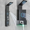 Bathroom Shower Panel LED Waterfall Shower Water Top Spray Temperature