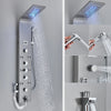 Bathroom Shower Panel LED Waterfall Shower Water Top Spray Temperature