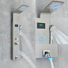 Bathroom Shower Panel LED Waterfall Shower Water Top Spray Temperature