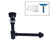 Modern Brass Bathroom Bottle Trap Sink Basin Siphon with Pop-Up Drain
