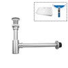 Modern Brass Bathroom Bottle Trap Sink Basin Siphon with Pop-Up Drain