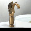 Bathroom Swan Faucet Brass Wash Tap Hot and Cold Water Tap