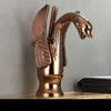 Bathroom Swan Faucet Brass Wash Tap Hot and Cold Water Tap