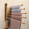 Bathroom Swivel Towel Bar with Hook Wall Mounted Swivel Arm Towel Rack