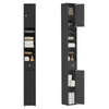 Bathroom Tall Cabinet with Two Doors and Adjustable Shelves