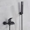 Bathroom Tub Single Faucet Waterfall Spout Mixer Tap with Hand Shower