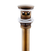 Bathroom Vessel Pop-Up Sink Drain Strainer Brass Drain with Cover