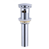 Bathroom Vessel Pop-Up Sink Drain Strainer Brass Drain with Cover
