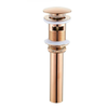 Bathroom Vessel Pop-Up Sink Drain Strainer Brass Drain with Cover