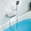 Bathtub Brass Waterfall Mixer Shower Faucet with Handheld Shower Set