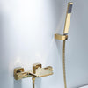 Bathtub Shower Faucet Brass Black Shower Faucet With Hand Shower