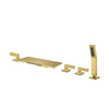 Bathtub Shower Faucet Set Brass Hot and Cold Mixer Tap With Handheld