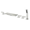 Bathtub Shower Faucet Set Brass Hot and Cold Mixer Tap With Handheld