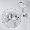 Bathtub Shower Set Wall Mounted Gold and White Bathtub Faucet Mixer Taps