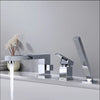Bathtub Sink Mixer Tap Brass Bathroom Shower Faucet with Hand Shower