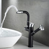 Black and Chrome Kitchen Faucet Sink Faucet Mixer Pull Out Sprayer