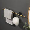 Wall Mounted Bathroom Towel Bar Aluminum Towel Rod and Towel Hanger
