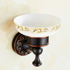 Black Bronze Carved Bathroom Accessories Vintage Bathroom Hardware